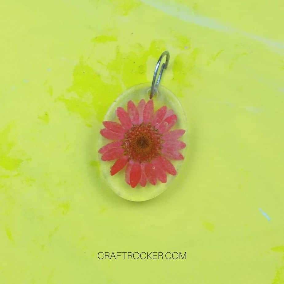 Pressed Flower Resin Pendant With Jump Ring - Craft Rocker