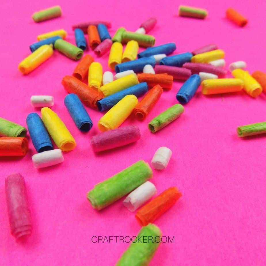 Close Up of Colorful Paper Beads - Craft Rocker