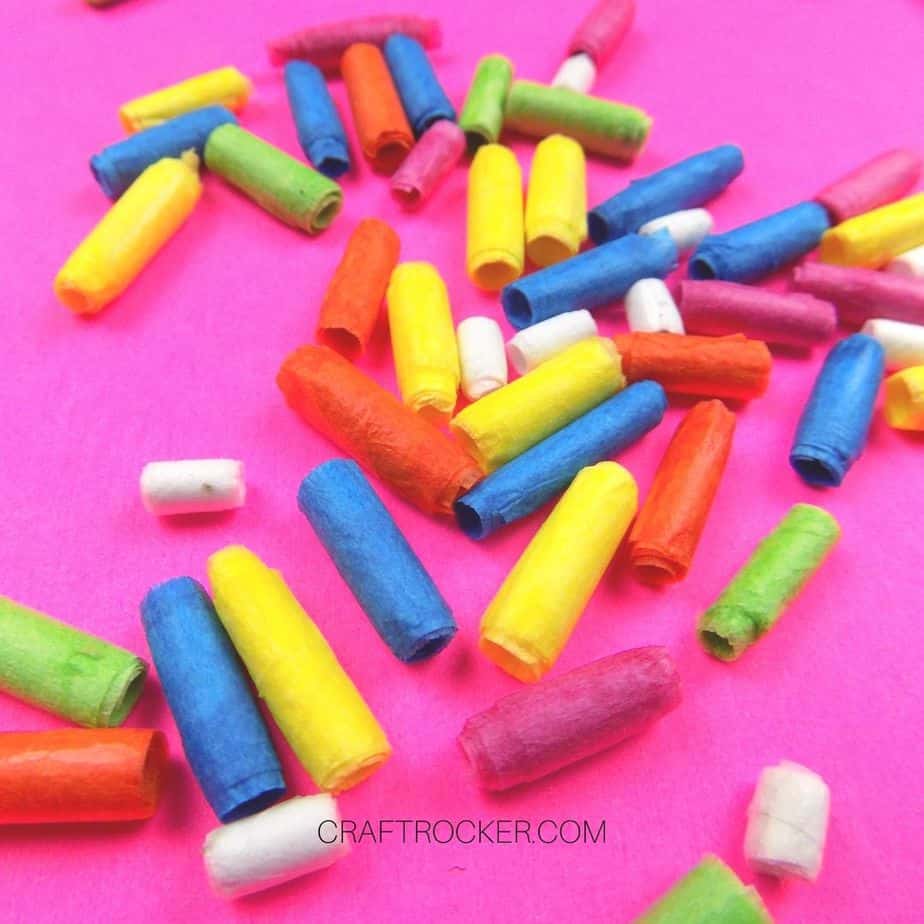 Close Up of Paper Beads - Craft Rocker