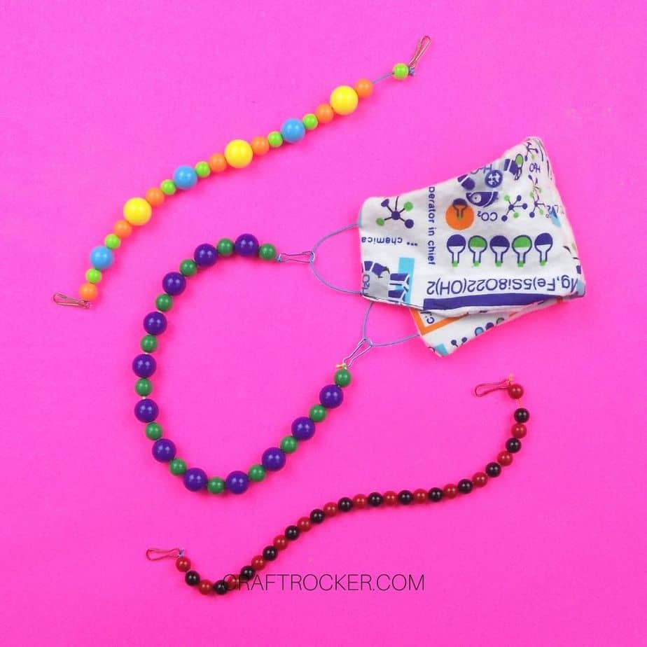 Colorful Beaded Lanyards for Masks - Craft Rocker