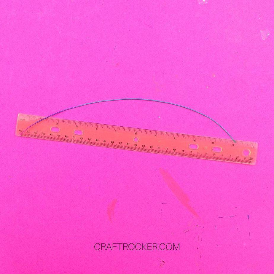 Cut Piece of Cording Next to Pink Ruler - Craft Rocker