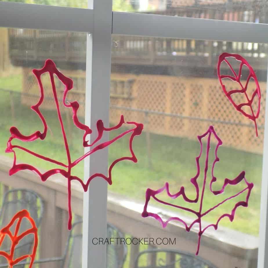 Mult-Colored Fall Leaves Clings on Window - Craft Rocker