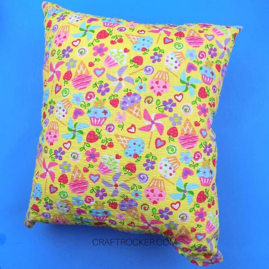 Stuffed Pillow with Unsewn Corner - Craft Rocker