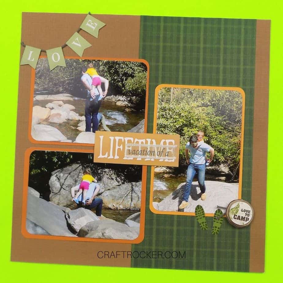 Vacation of a Lifetime Scrapbook Page - Craft Rocker