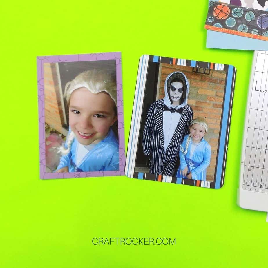 2 Matted Photos of Kids in Halloween Costumes - Craft Rocker