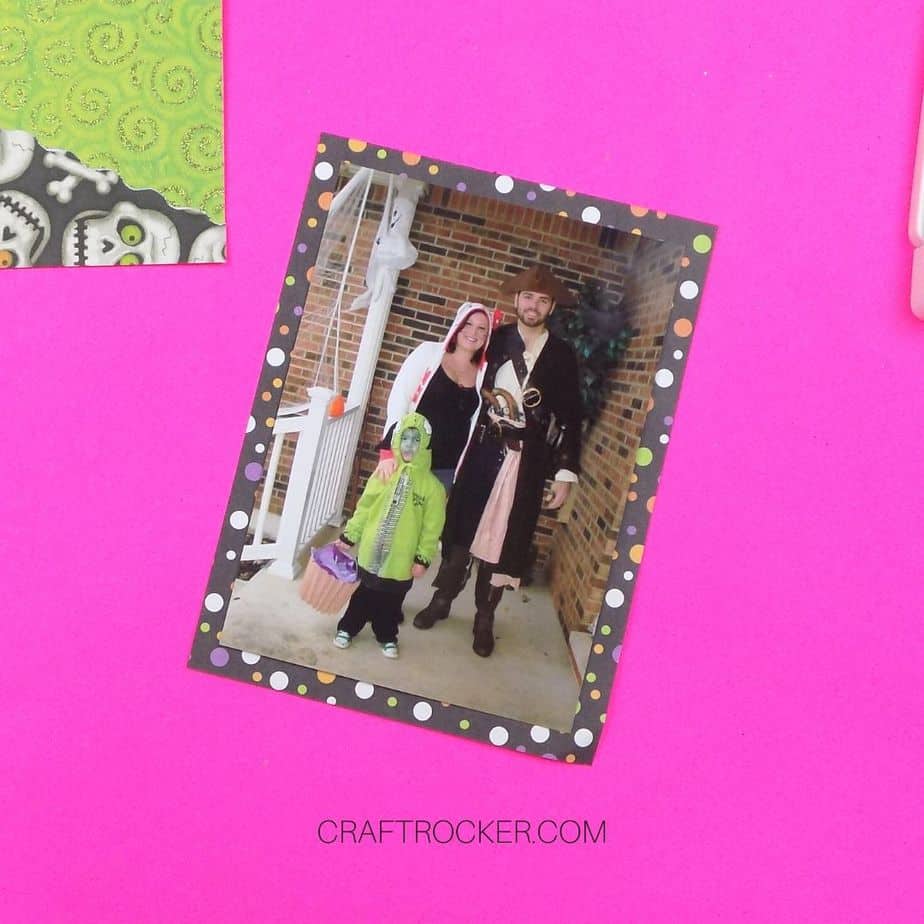 8x10 Photo Matted on Polka Dot Paper - Craft Rocker