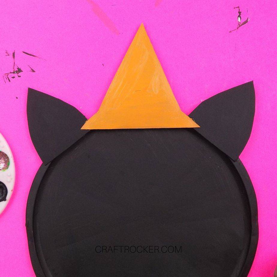 Cardboard Hat Painted Orange - Craft Rocker