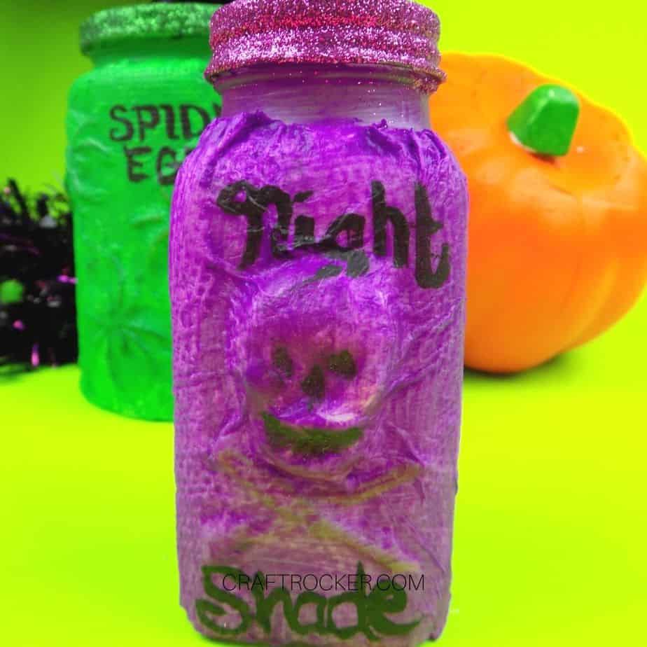 Close Up of Purple Night Shade Bottle - Craft Rocker