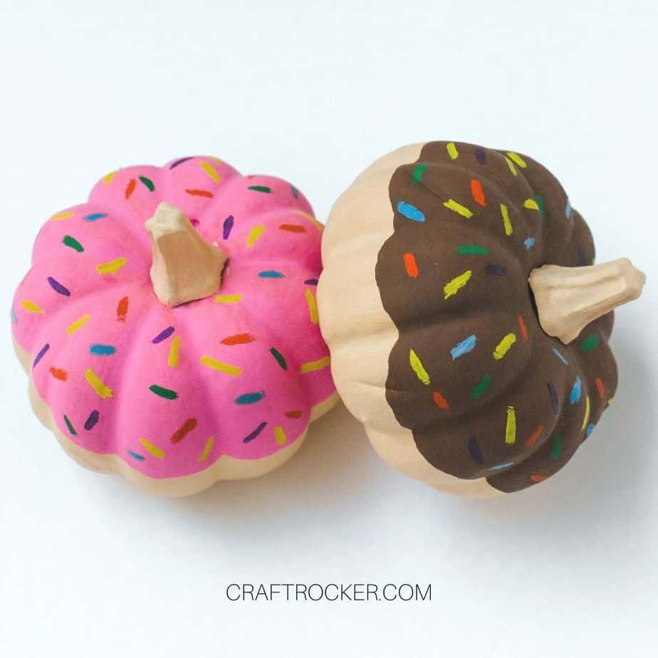 Donut Painted Pumpkins - Craft Rocker