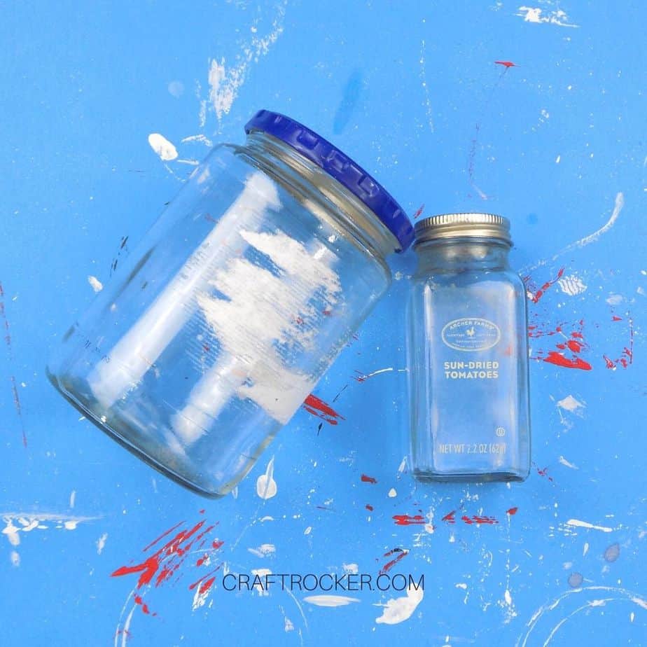 Empty Jars on Blue Background - Craft Rocker