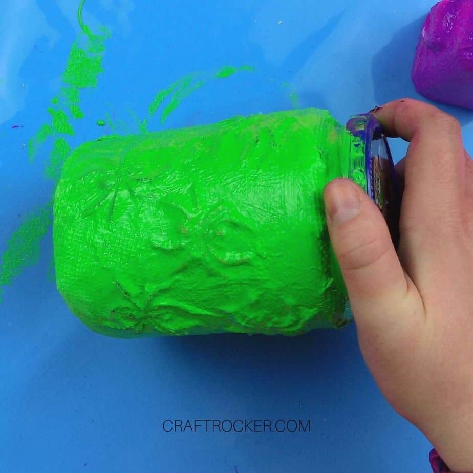 Green Painted Spider Jar - Craft Rocker