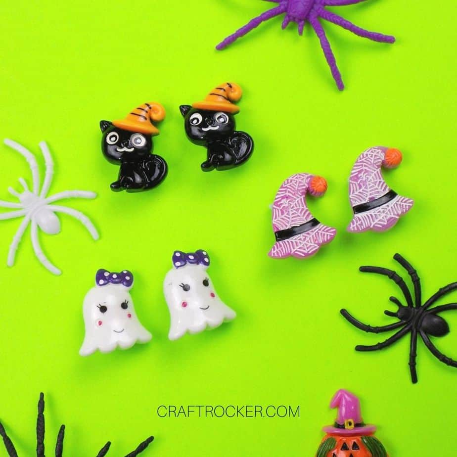 Halloween stick on clearance earrings