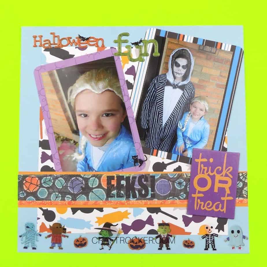 Halloween Fun Scrapbook Page - Craft Rocker