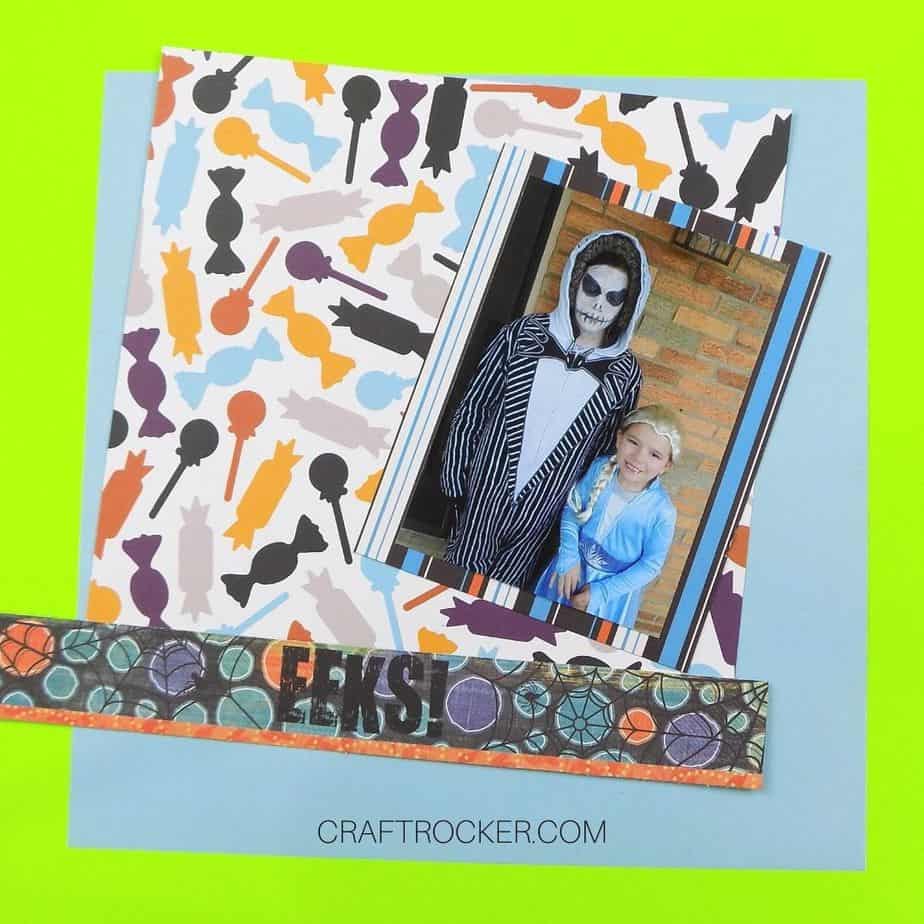 Matted Picture of Kids in Costumes on Top of Cut Papers - Craft Rocker