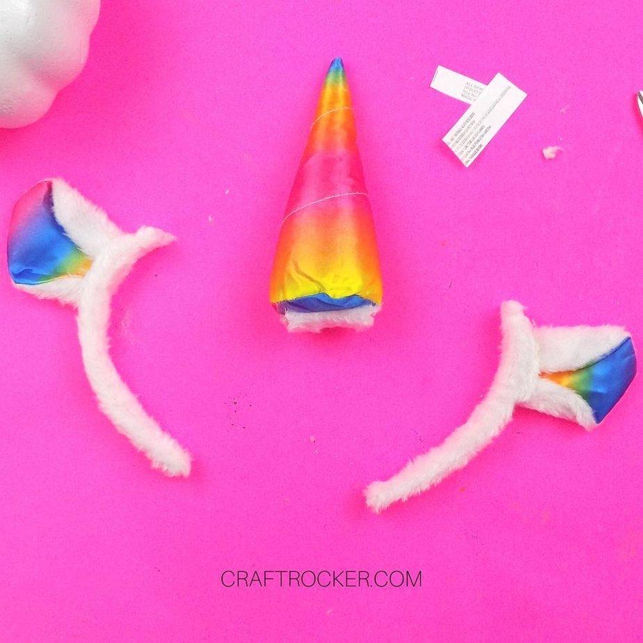 Unicorn Horn Removed from Rest of Headband Pieces - Craft Rocker