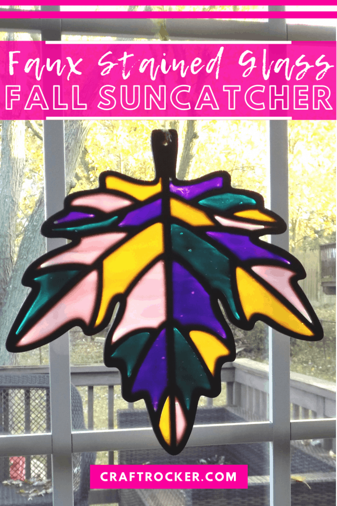 Faux Stained Glass Fall Suncatcher - Craft Rocker