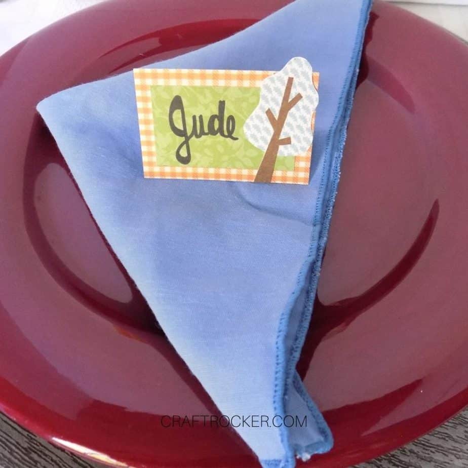 Jude Thanksgiving Place Card at Place Setting - Craft Rocker