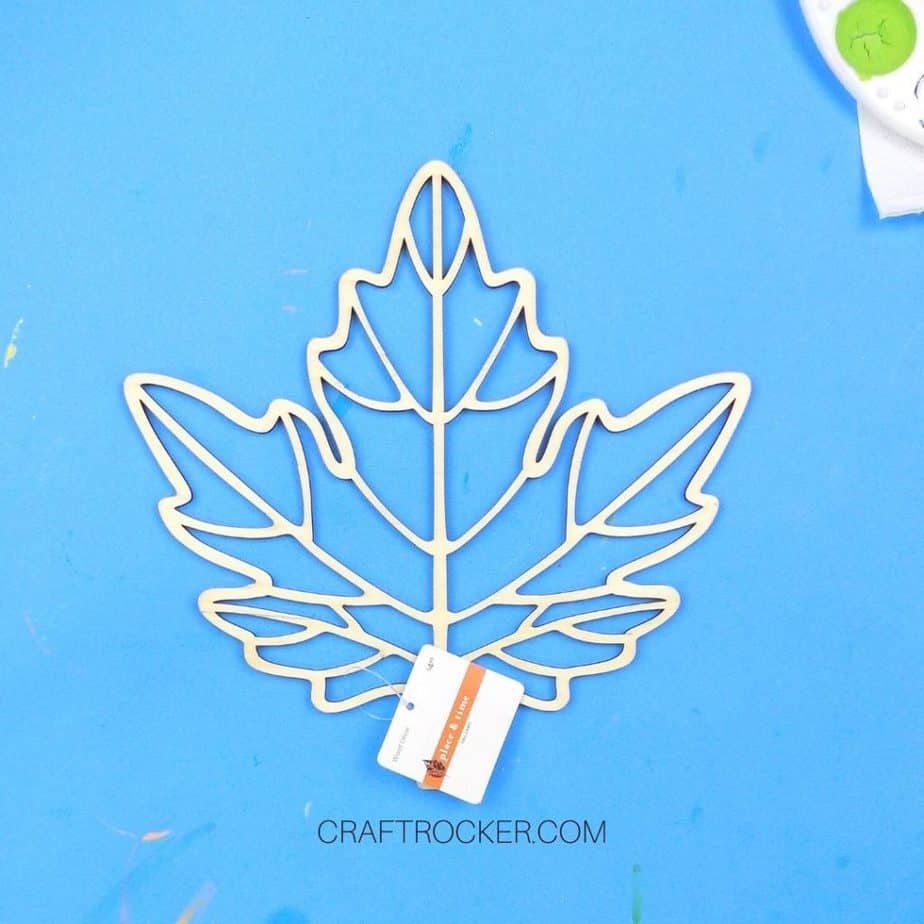 Laser Cut Wood Leaf with Tags - Craft Rocker