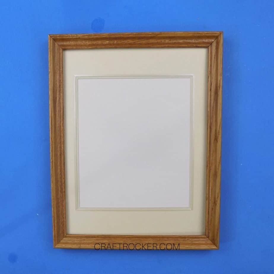 Wood Thrift Store Frame on Blue Background - Craft Rocker