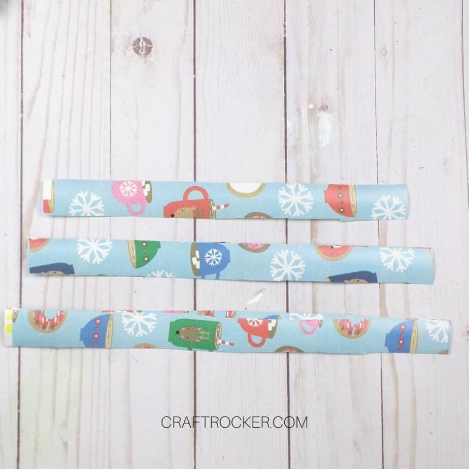 3 Sizes of Strips of Wrapping Paper - Craft Rocker