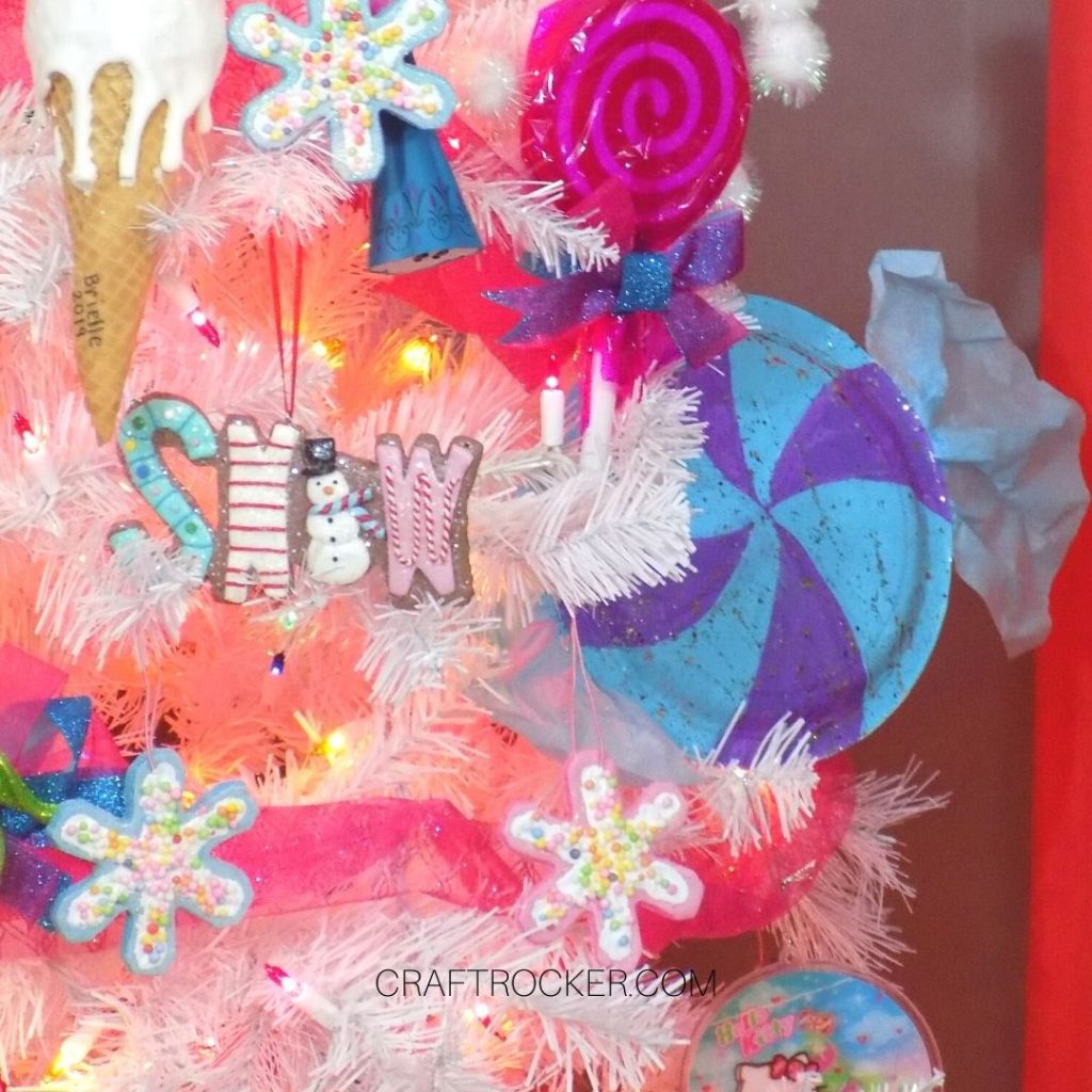 Candy Ornaments on Candy Christmas Tree - Craft Rocker