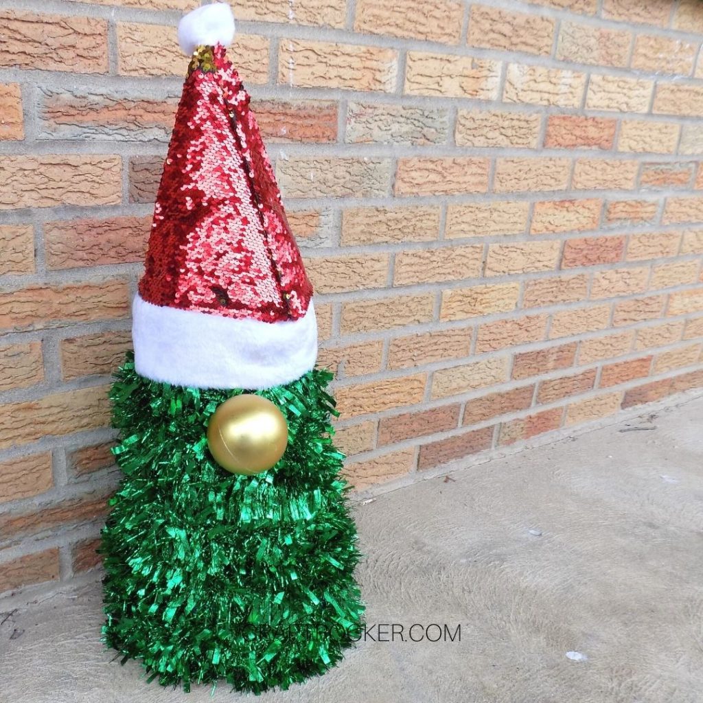 Christmas Gnome on Porch - Craft Rocker