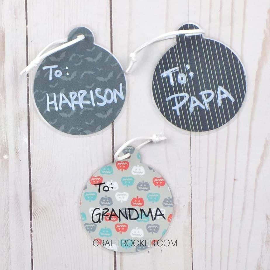 Names on Nightmare Before Christmas Gift Tags - Craft Rocker