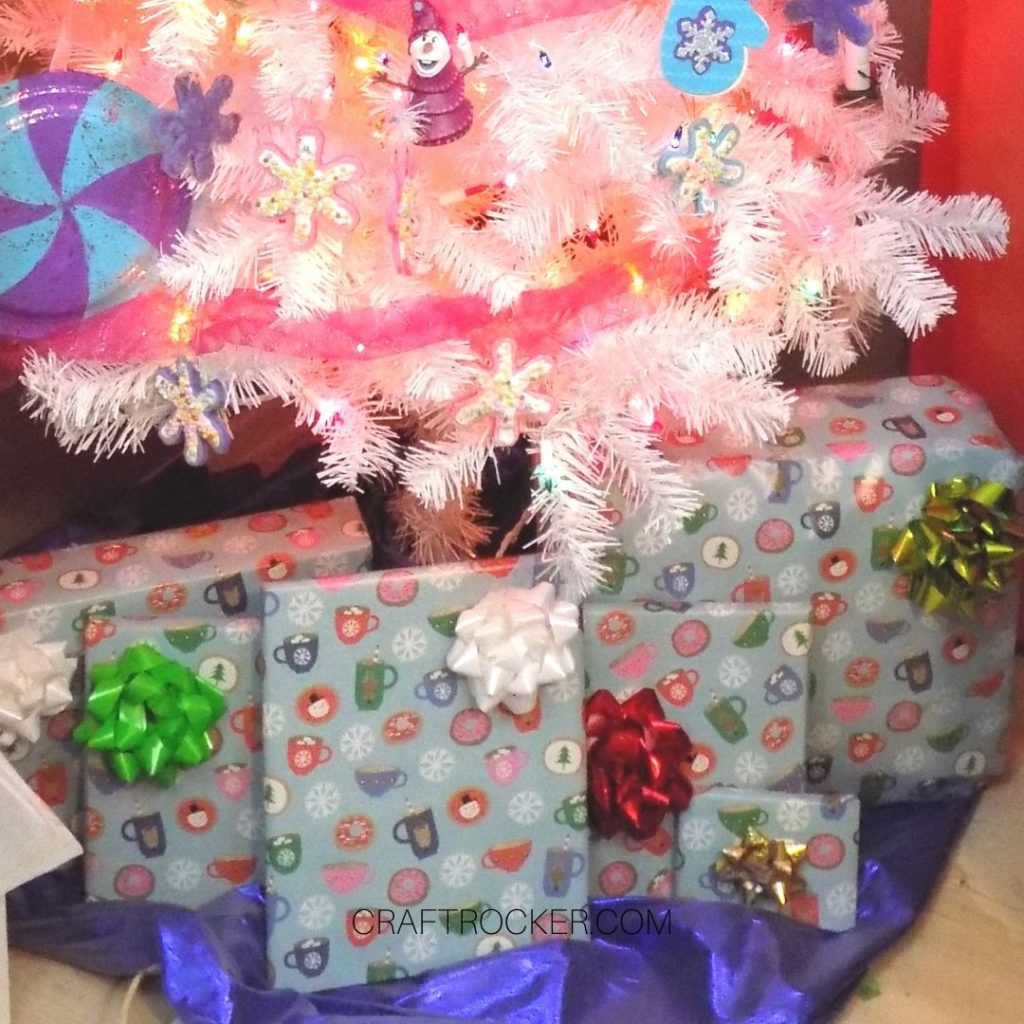 Presents Under Candy Christmas Tree - Craft Rocker