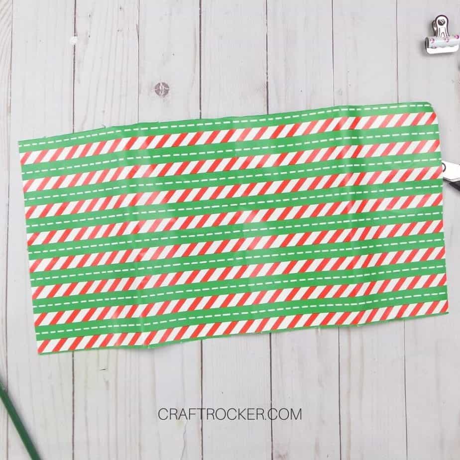 Striped Piece of Wrapping Paper - Craft Rocker