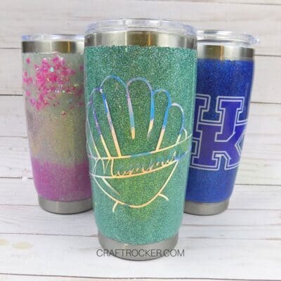 How to Make Glitter Tumblers