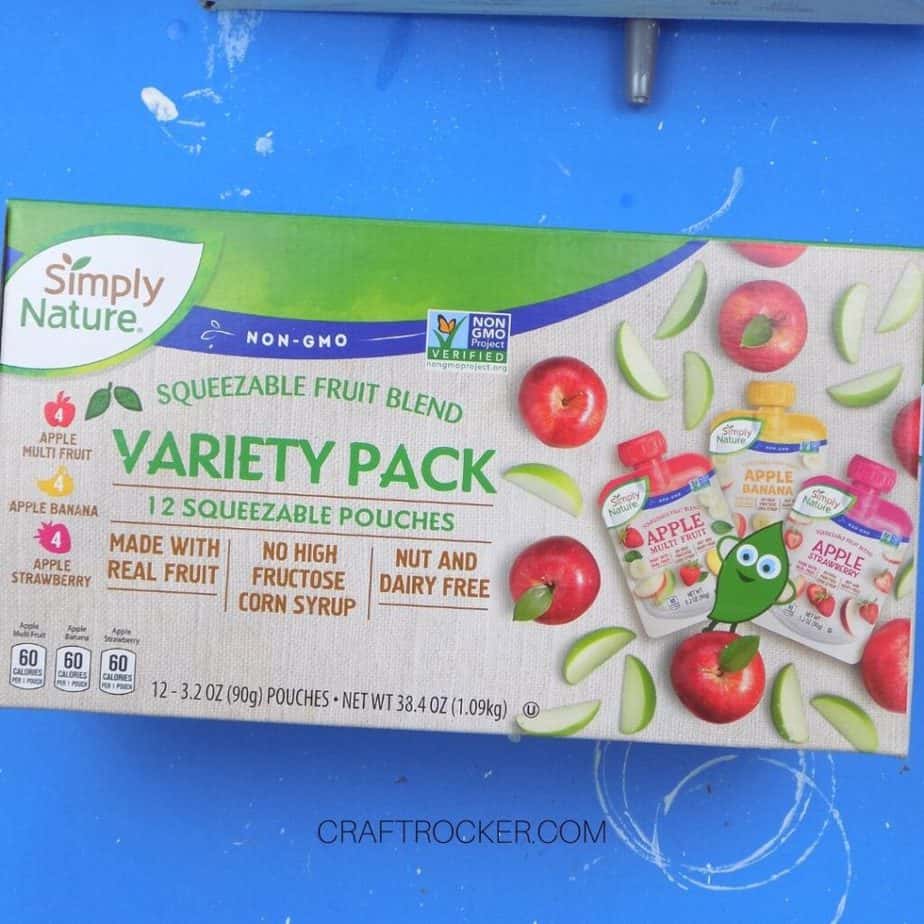 Close Up of Applesauce Pouches Box - Craft Rocker