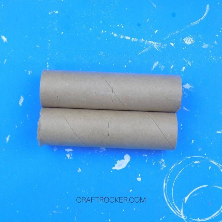 Close Up of Halves of Brown Paper Towels Roll - Craft Rocker