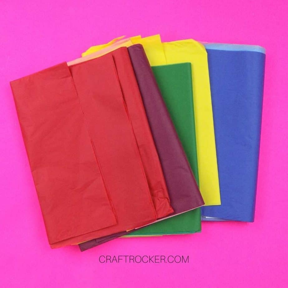 Multiple Colors of Sheets of Tissue Paper - Craft Rocker