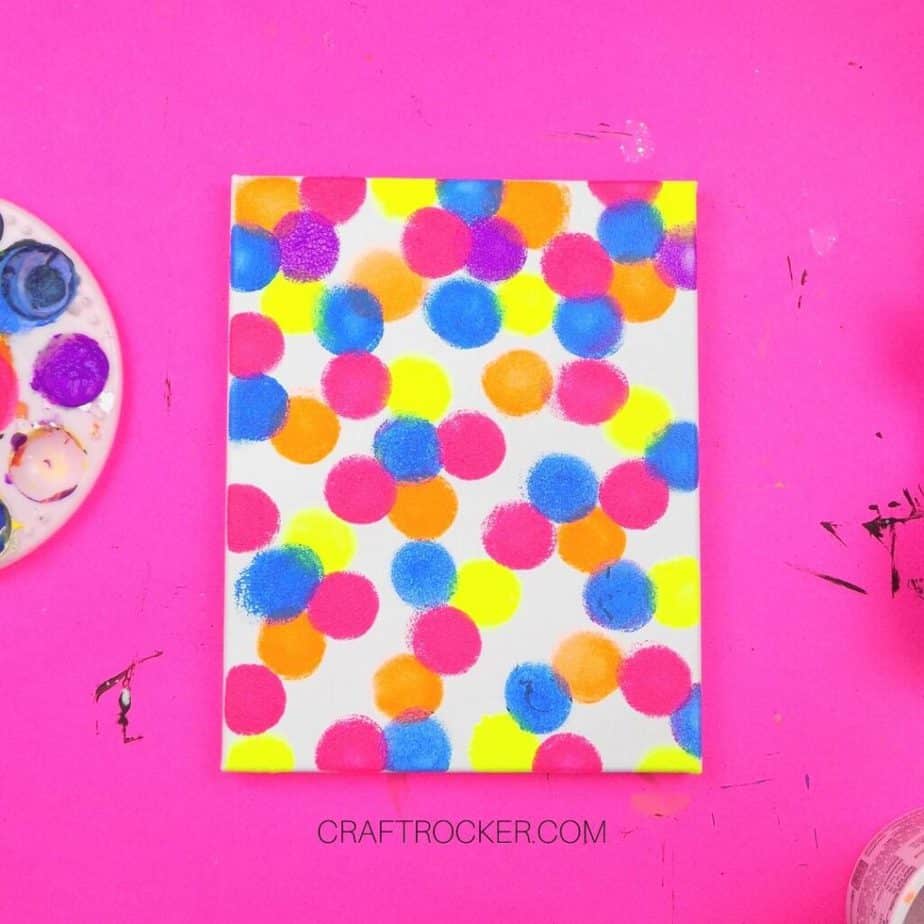 Painted Circles on Canvas - Craft Rocker