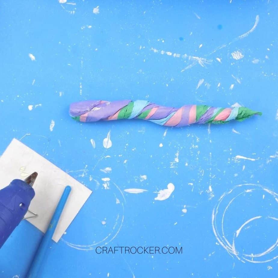 Twisted Tissue Paper Unicorn Horn - Craft Rocker