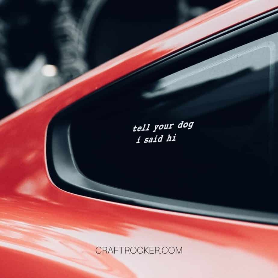 Best Vinyl for Car Decals - Craft Rocker