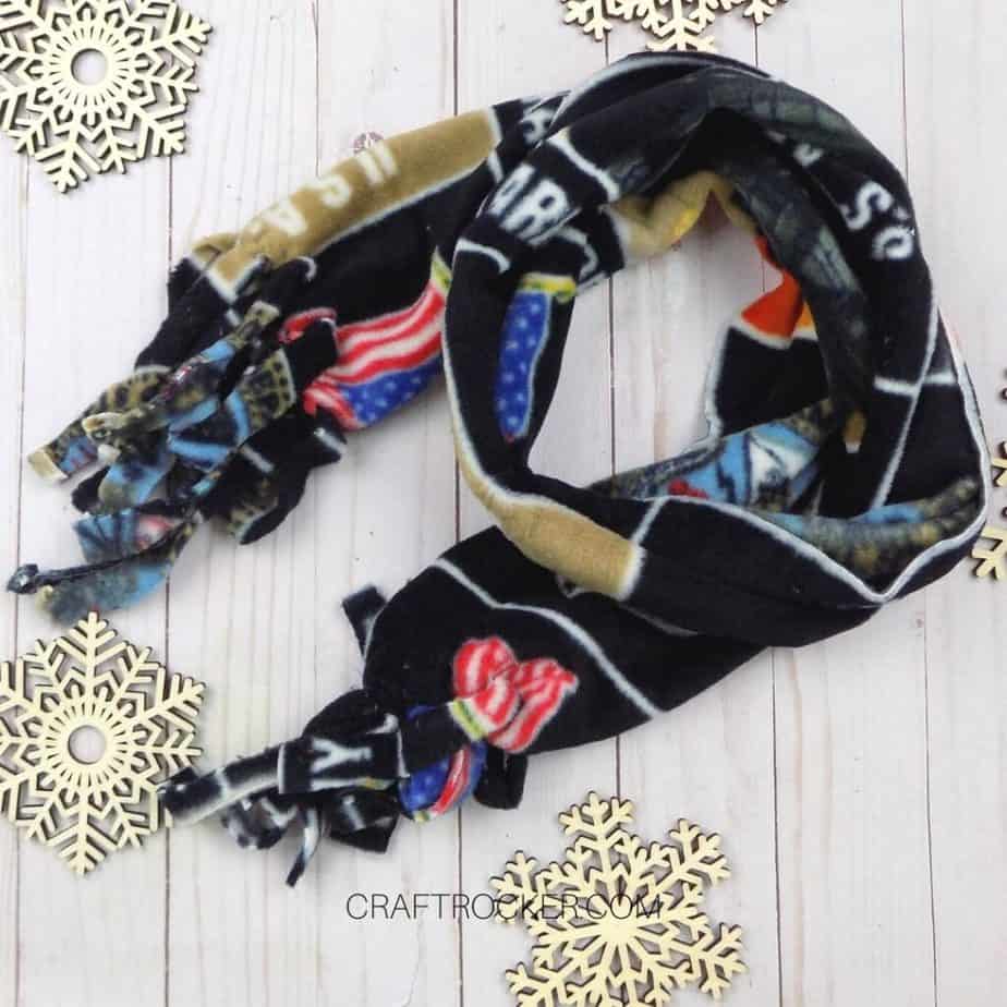 Wrapped Army Fleece Scarf - Craft Rocker