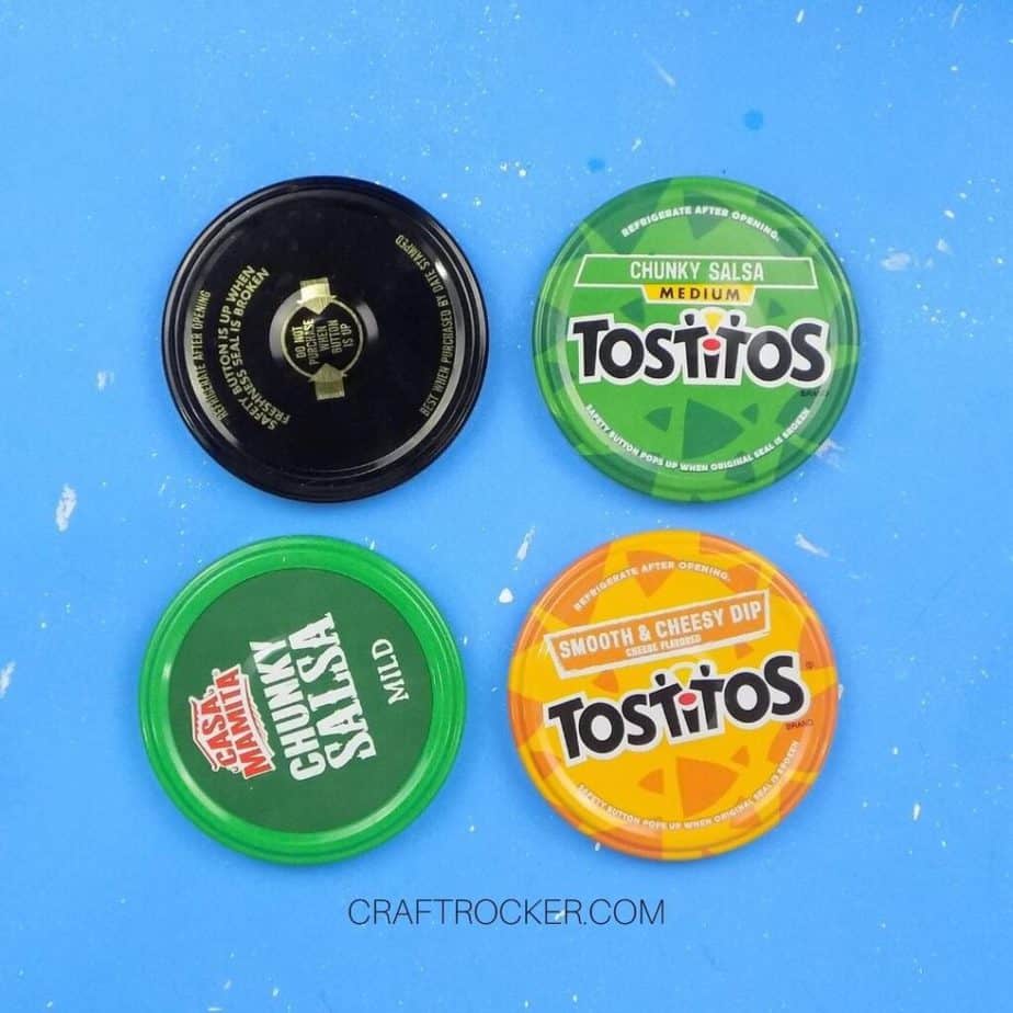 4 Salsa Jar Lids - Craft Rocker