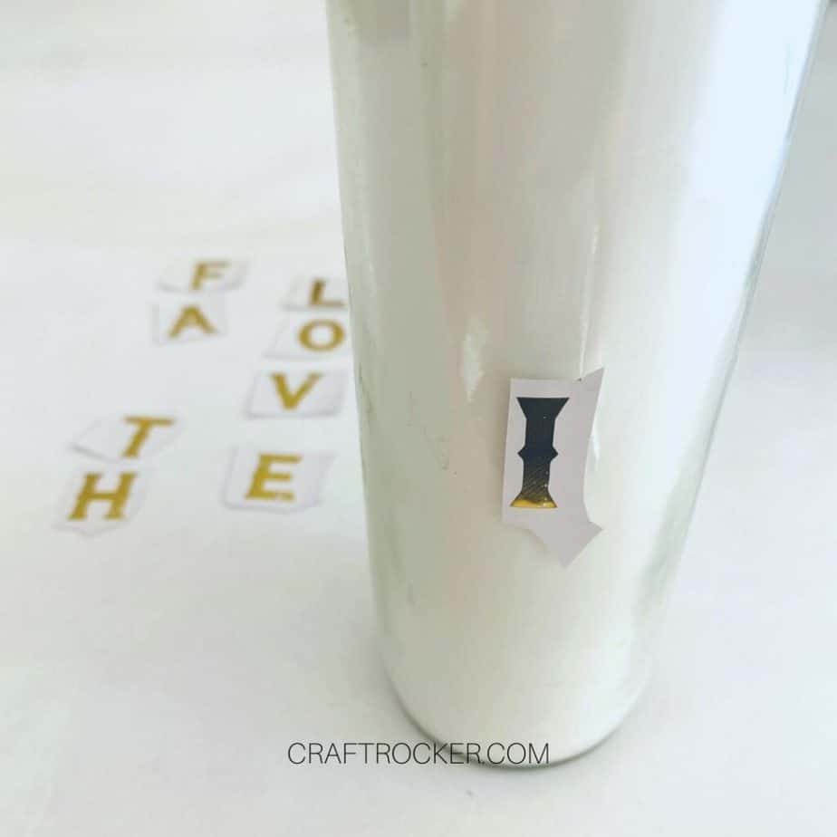 Gold Letter I on Candle - Craft Rocker