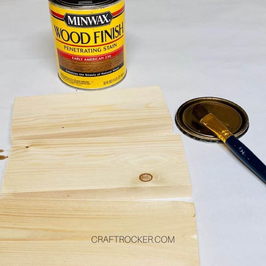 Wood Blocks next to Open Container of Wood Stain - Craft Rocker