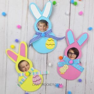 Colorful Foam Bunny Photo Magnets - Craft Rocker