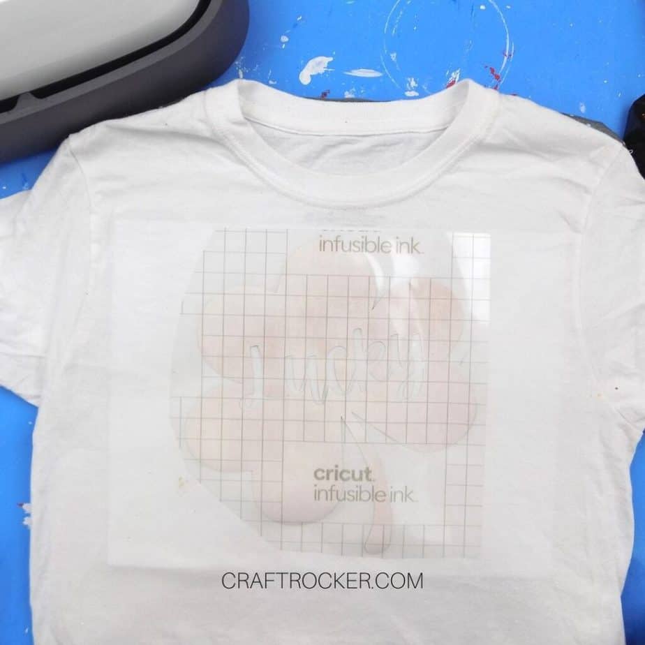 Lucky Shamrock Transfer on White T-shirt - Craft Rocker