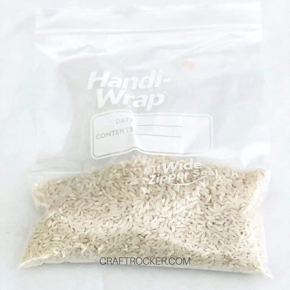 Rice Inside Resealable Plastic Bag - Craft Rocker