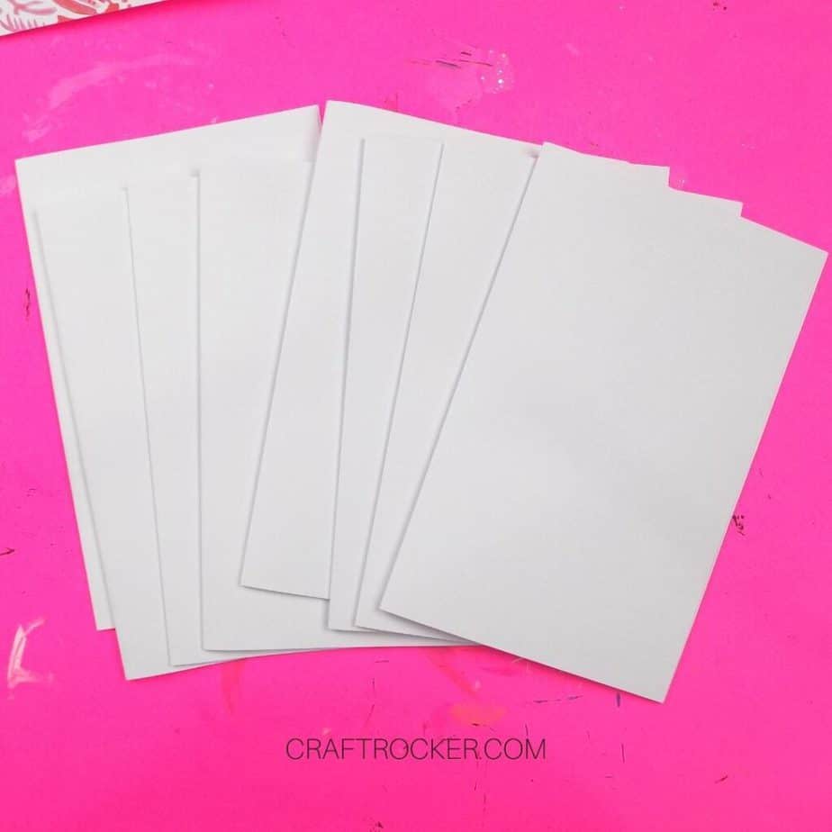 Multiple Folded Stacks of White Paper - Craft Rocker