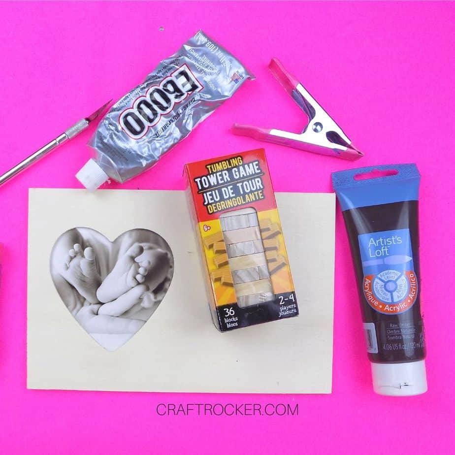 Dollar Tree Wood Phone Holder Craft Rocker