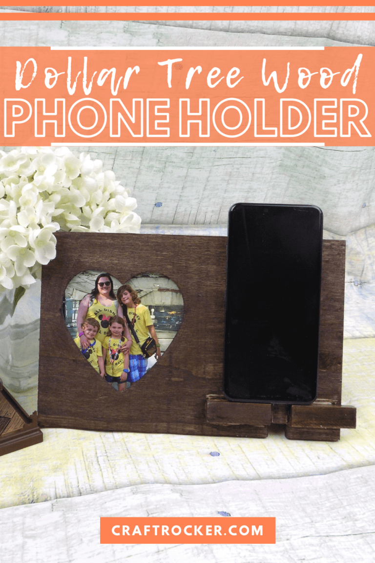 Dollar Tree Wood Phone Holder Craft Rocker