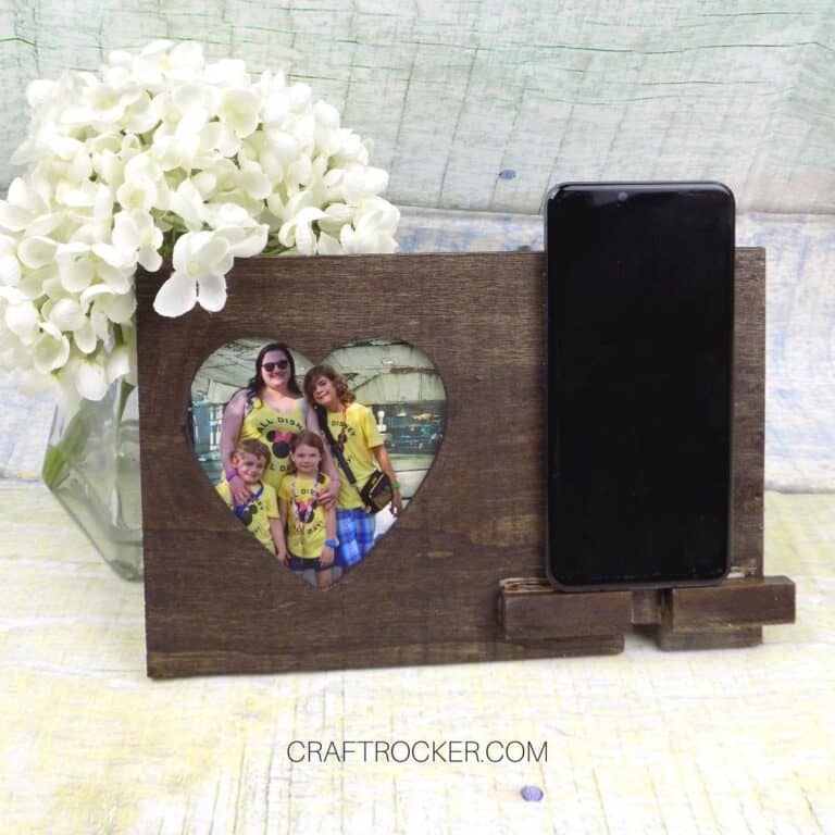 Dollar Tree Wood Phone Holder Craft Rocker