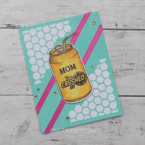 Gems on Soda Mother's Day Card on Wood Background - Craft Rocker